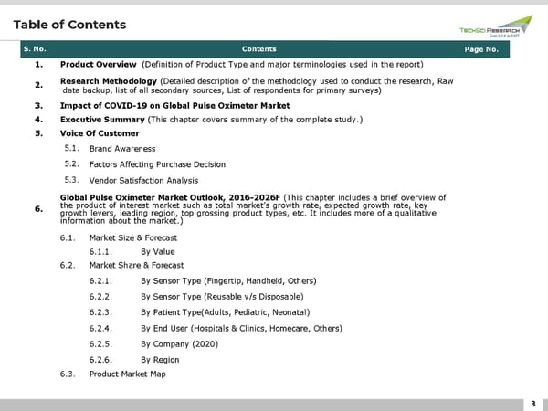 Global Pulse Oximeter Market 2026 - Page 3