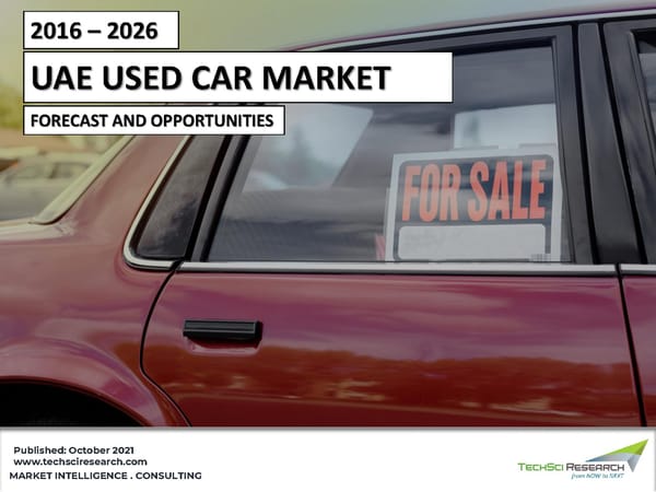 UAE Used Car Market 2026 - Page 1