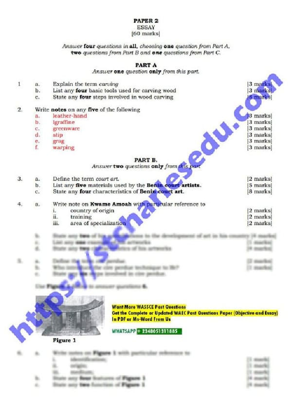 Visual Art WAEC Past Questions and Answers - Page 5