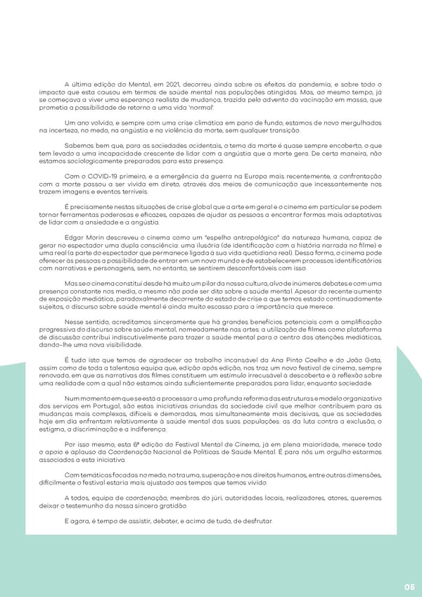 Festival Mental 2022 - brochura oficial - Page 5