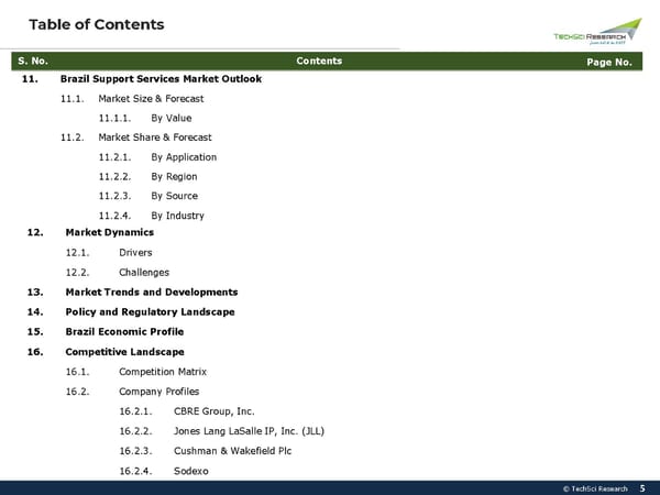 Brazil Facility Management Market 2027 - Page 5