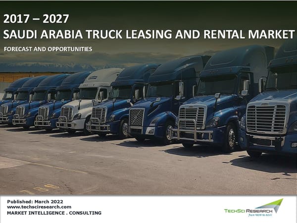 Saudi Arabia Truck Leasing and Rental Market 2027 - Page 1