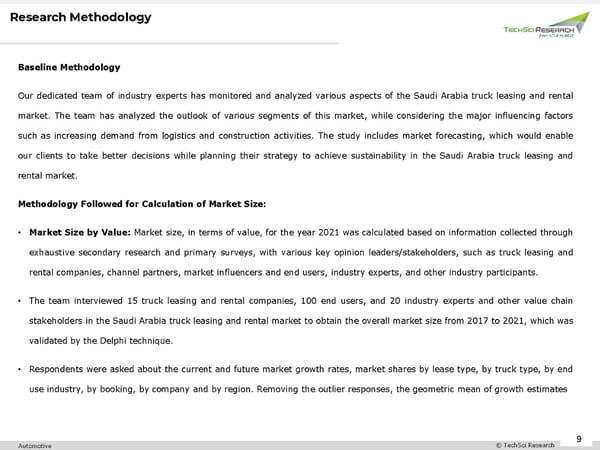 Saudi Arabia Truck Leasing and Rental Market 2027 - Page 9