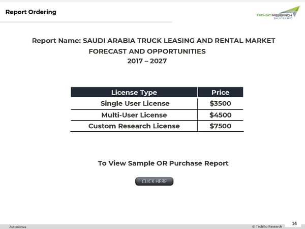 Saudi Arabia Truck Leasing and Rental Market 2027 - Page 14