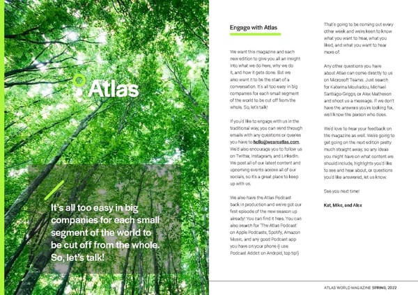 Atlas World Magazine - SPRING 2022 - Page 17