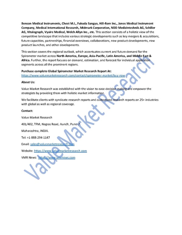 Spirometer Market Size, Industry Outlook and Forecast to 2028 - Page 2