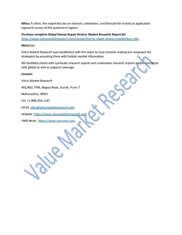 Hernia Repair Devices Market Size, Top Players & Forecast Report to 2028 - Page 2