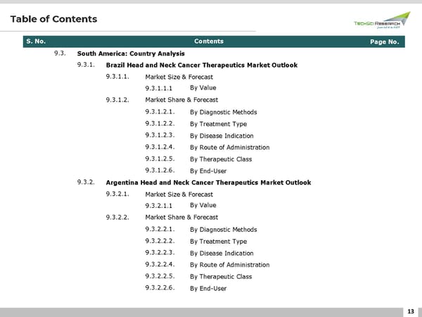 Head and Neck Cancer Therapeutics Market 2027 - Page 13