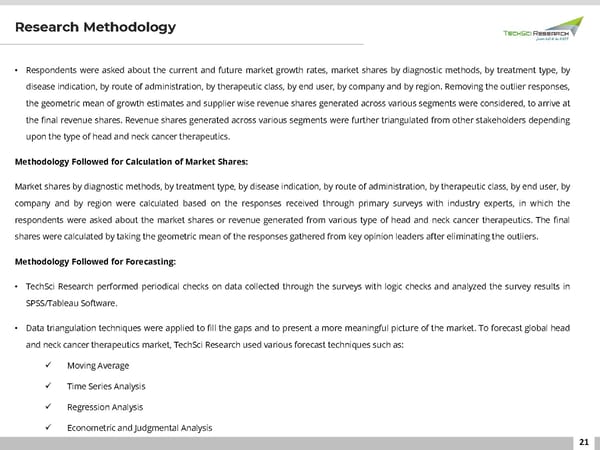 Head and Neck Cancer Therapeutics Market 2027 - Page 21