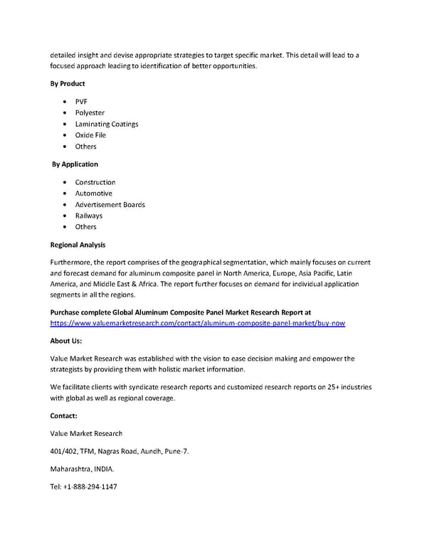 Aluminum Composite Panel Market Size, Share, Global Forecast to 2028 - Page 2