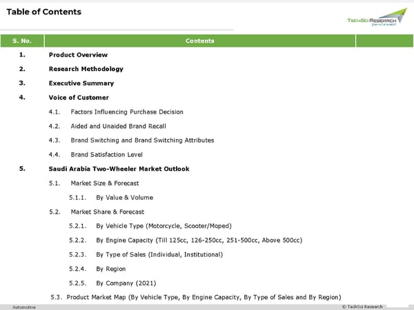 Saudi Arabia Two-Wheeler Market 2027 - Page 2