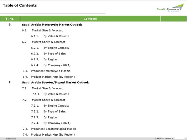 Saudi Arabia Two-Wheeler Market 2027 - Page 3
