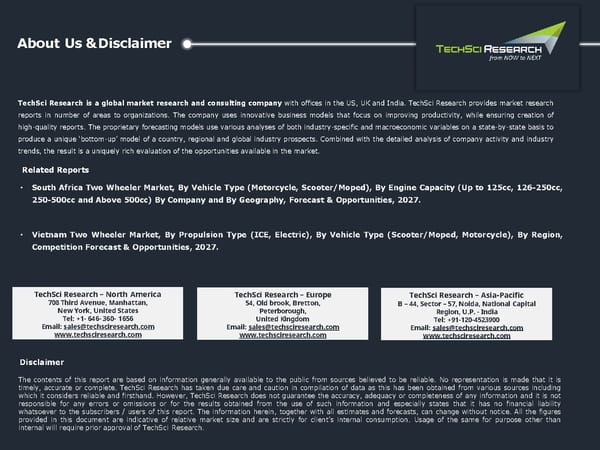 Saudi Arabia Two-Wheeler Market 2027 - Page 14