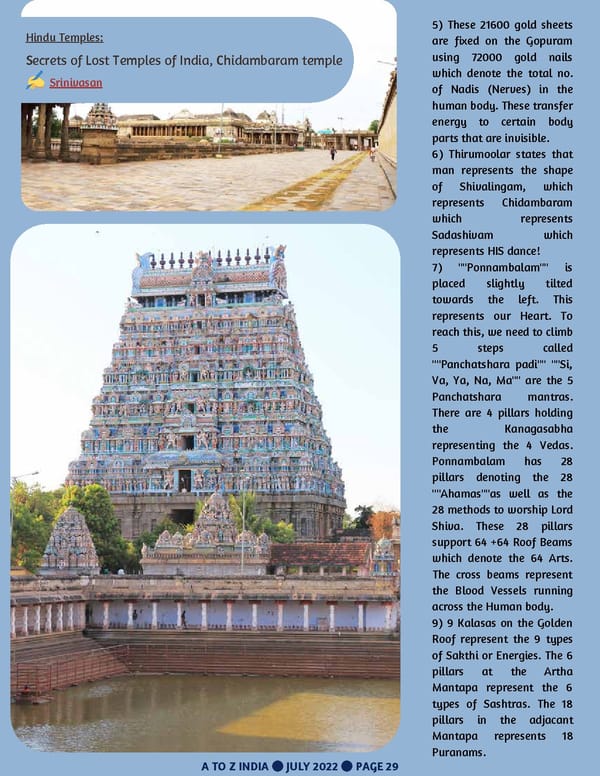 A TO Z INDIA - JULY 2022 - Page 29