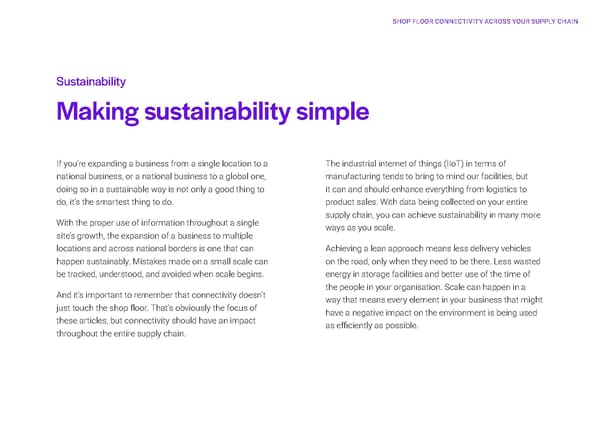 Shop floor connectivity across your supply chain - How to roll out your global empire with ease - Page 23