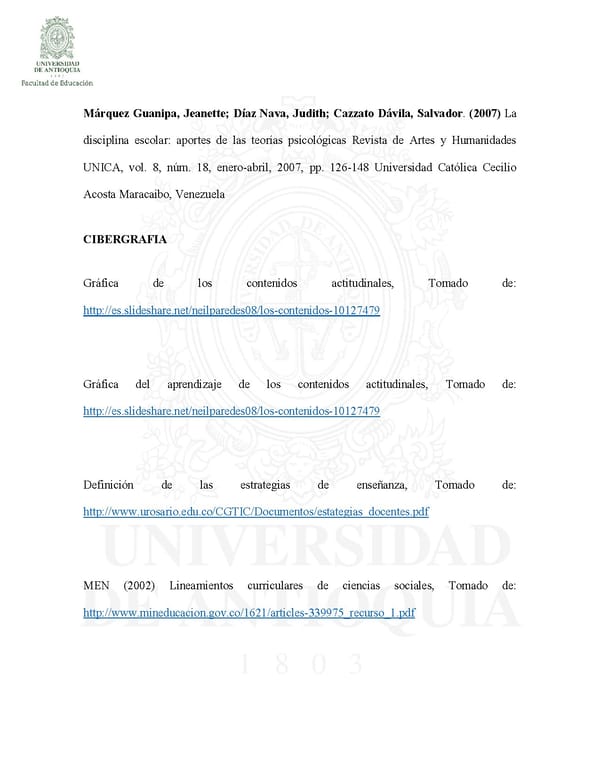 La Enseñanza de los Contenidos Actitudinales de las Ciencias Sociales  John Stiven Cspedes y Giovanny Andres Cossio - Page 108