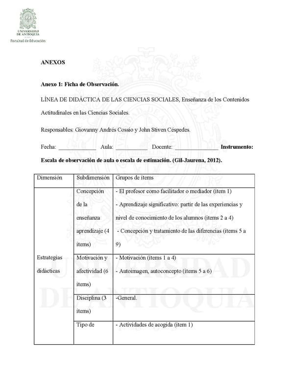 La Enseñanza de los Contenidos Actitudinales de las Ciencias Sociales  John Stiven Cspedes y Giovanny Andres Cossio - Page 109