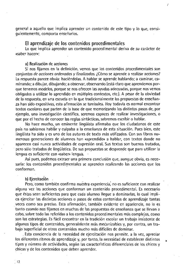 Cmo trabajar los contenidos procedimentales en el aula  Antoni Zabala coord - Page 14