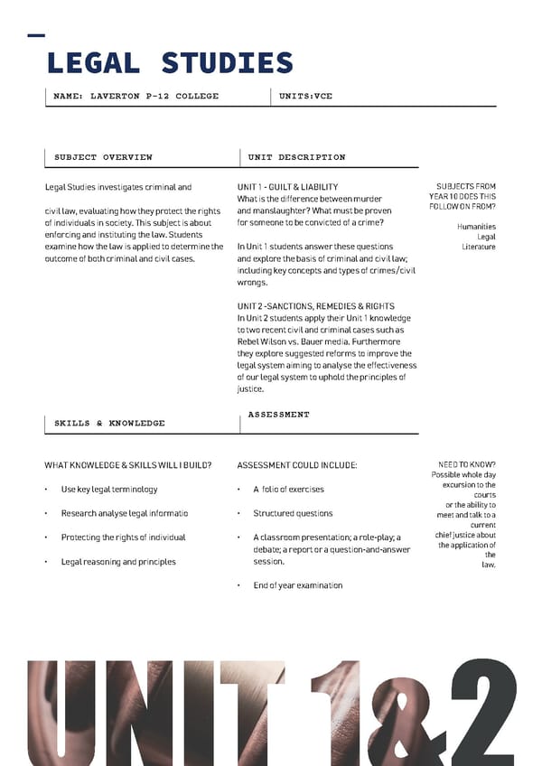 LAV096  VCE VCE VM Course Selection Booklet 2022 - Page 14