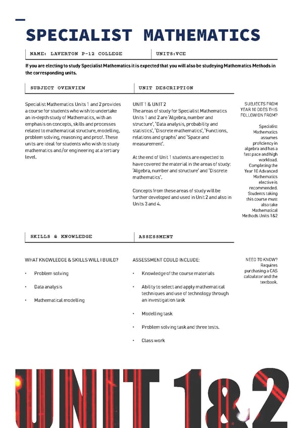 LAV096  VCE VCE VM Course Selection Booklet 2022 - Page 22