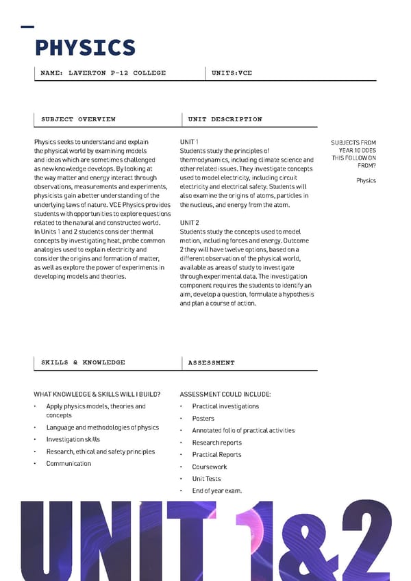 LAV096  VCE VCE VM Course Selection Booklet 2022 - Page 32