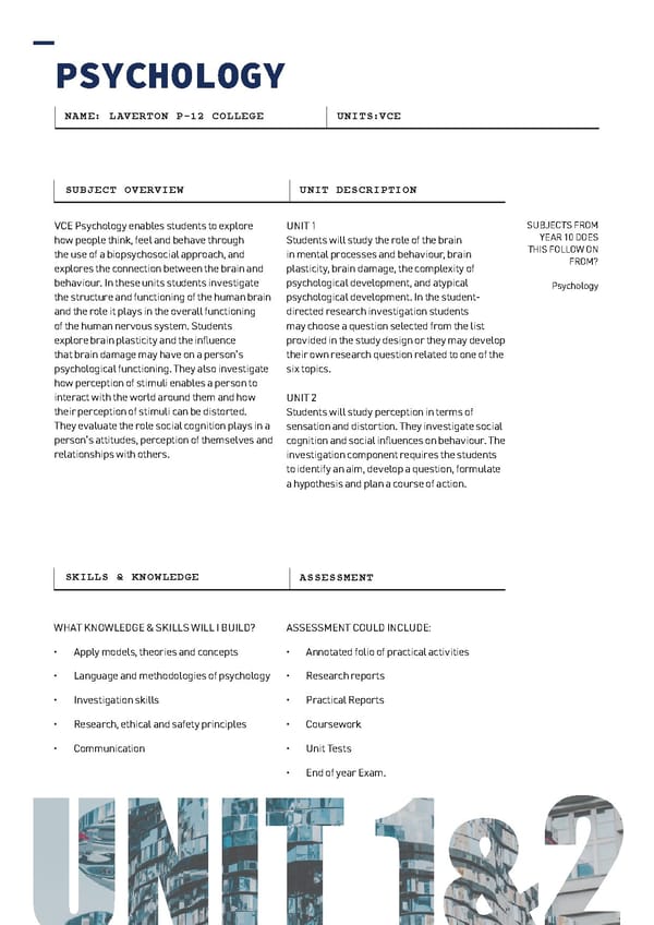 LAV096  VCE VCE VM Course Selection Booklet 2022 - Page 34