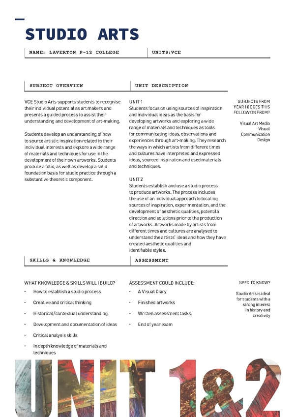 LAV096  VCE VCE VM Course Selection Booklet 2022 - Page 38