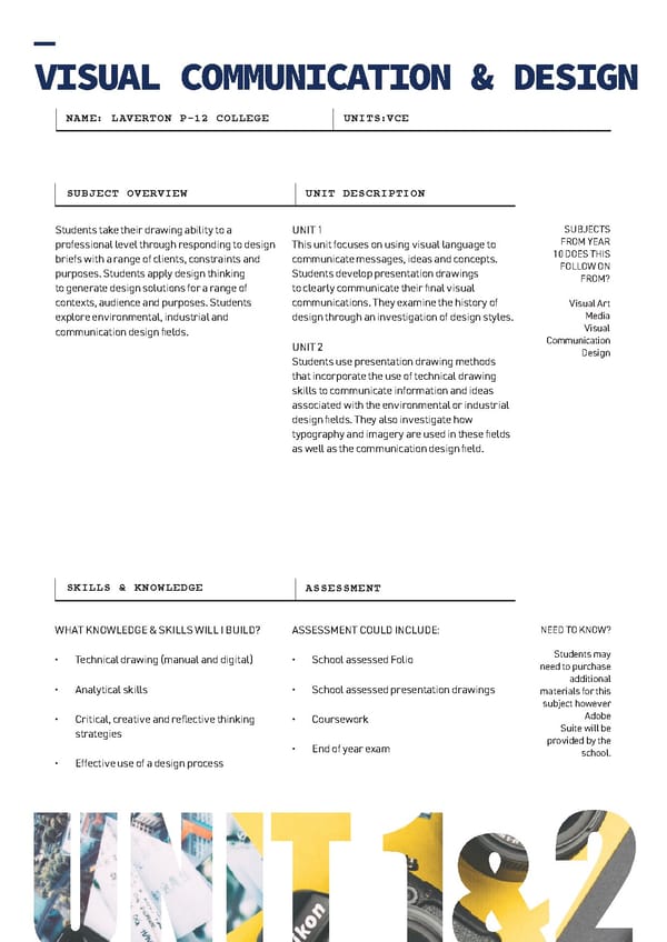 LAV096  VCE VCE VM Course Selection Booklet 2022 - Page 40