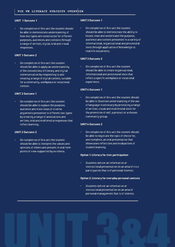 LAV096  VCE VCE VM Course Selection Booklet 2022 - Page 47