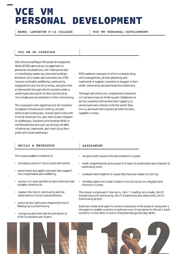 LAV096  VCE VCE VM Course Selection Booklet 2022 - Page 50