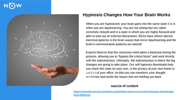 Getting More out of Self Hypnosis Downloads - Page 3