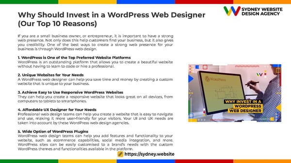 10 Reasons Why You Should Invest in a WordPress Web Designer - Page 6