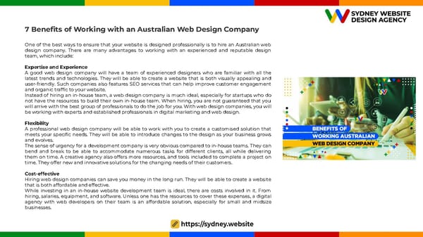 Hiring an Australian Web Design Company 7 Advantages that are Worth Your Investment - Page 6