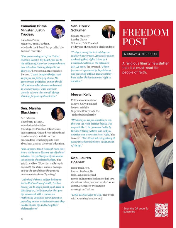 The Christian Post Magazine - August 2022 - Page 22