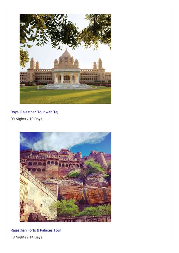 Rajasthan Tour Packages - Page 3