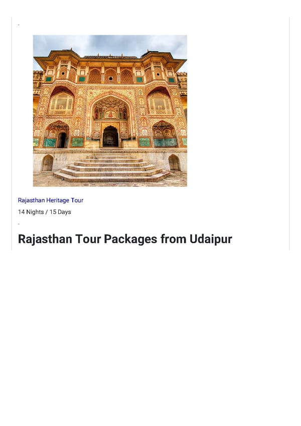 Rajasthan Tour Packages - Page 4