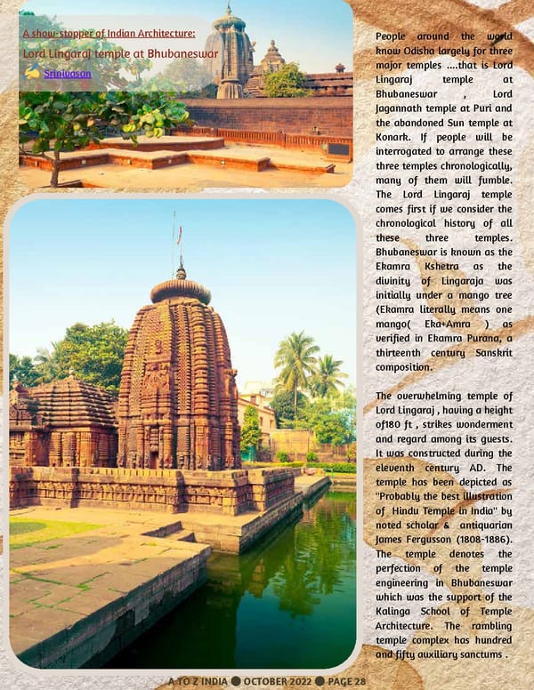 A TO Z INDIA - OCTOBER 2022 - Page 28