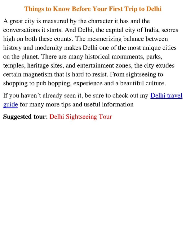 Things to Know Before Your First Trip to Delhi - Page 2