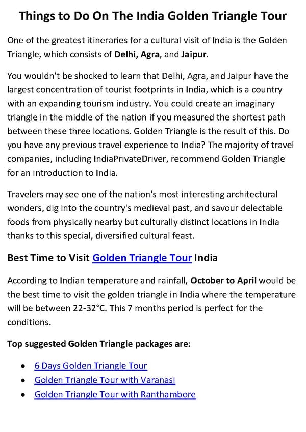 Things to Do On The India Golden Triangle Tour - Page 2