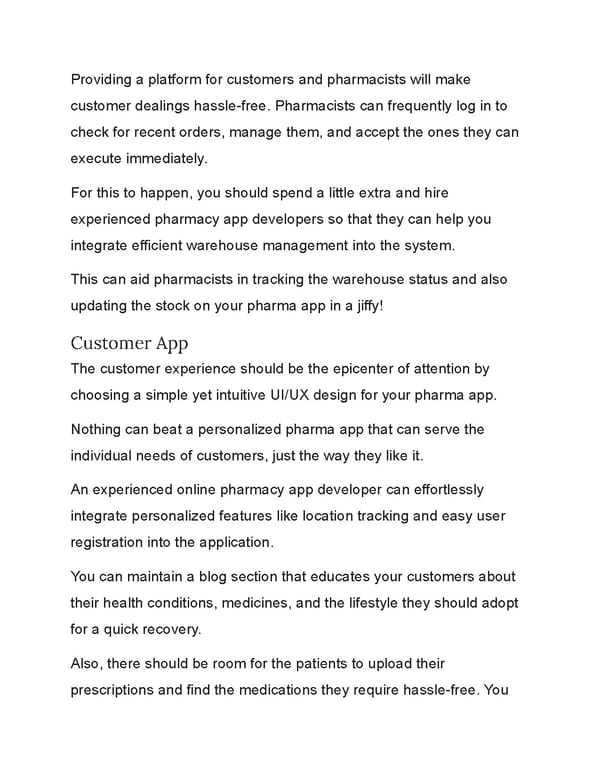 How To Choose An Optimal Offer On The Market From A Pharma App Development Company - Page 2