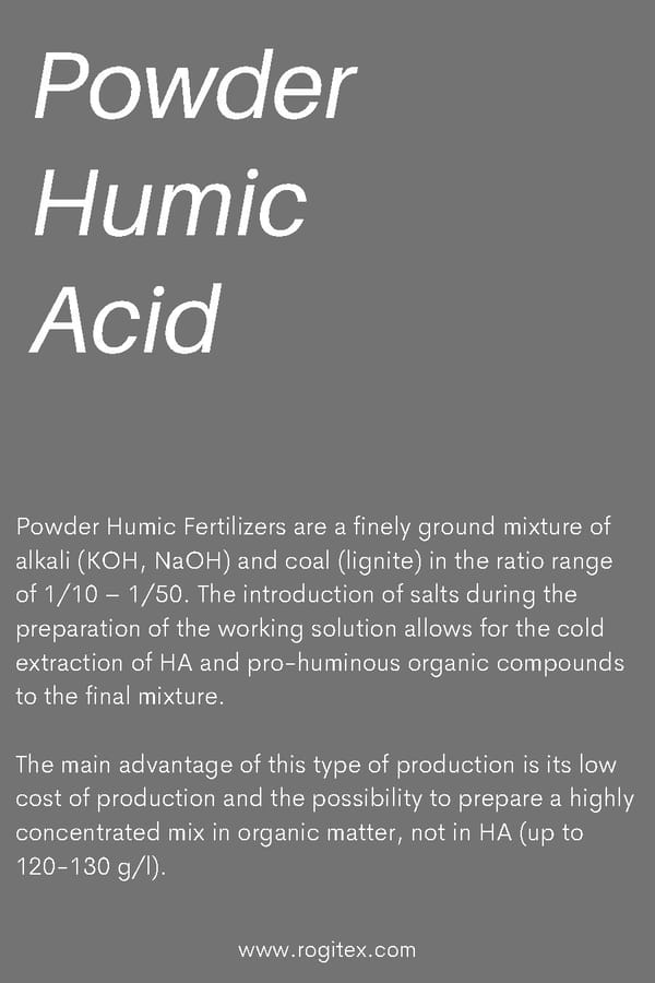 Supporting Sustainable Farming - The Benefits of Humic Land™ by Rogitex - Page 15