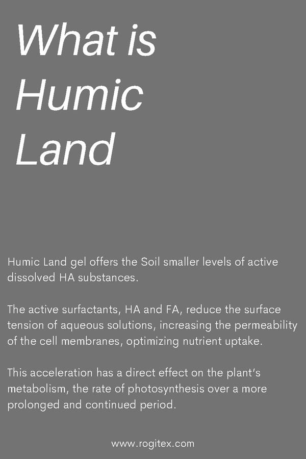 Supporting Sustainable Farming - The Benefits of Humic Land™ by Rogitex - Page 19