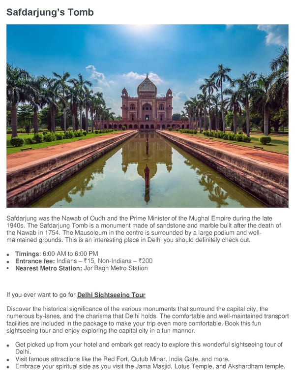 10 Must Visit Historical Monuments in Delhi - Page 12