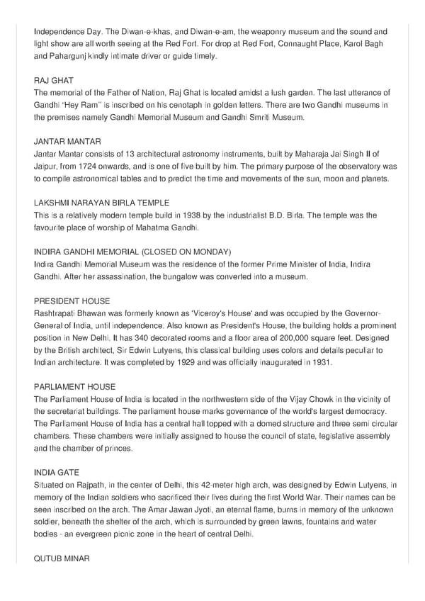 Delhi Sightseeing Tour by Private Cab - Page 2