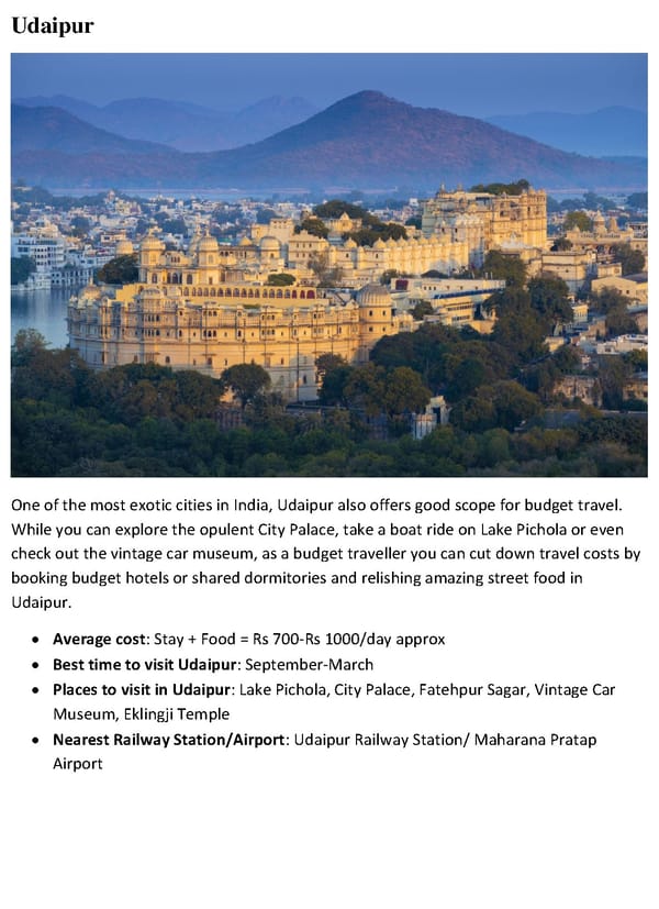 Cheap Places to Visit In India For A Budget Friendly Trip - Page 5