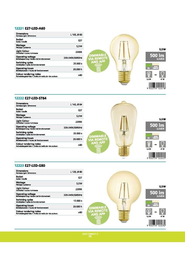 EGLO 2021 2022 Interior Lighting - Page 74