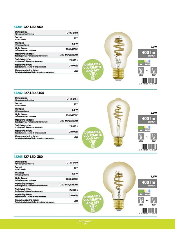 EGLO 2021 2022 Interior Lighting - Page 76