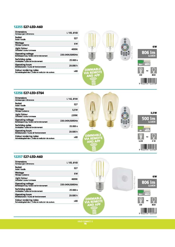 EGLO 2021 2022 Interior Lighting - Page 78