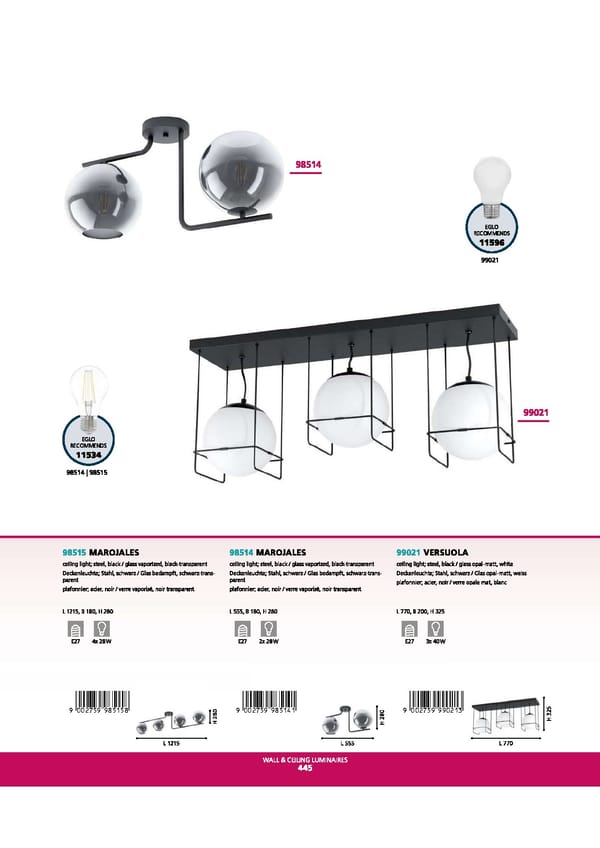 EGLO 2021 2022 Interior Lighting - Page 447