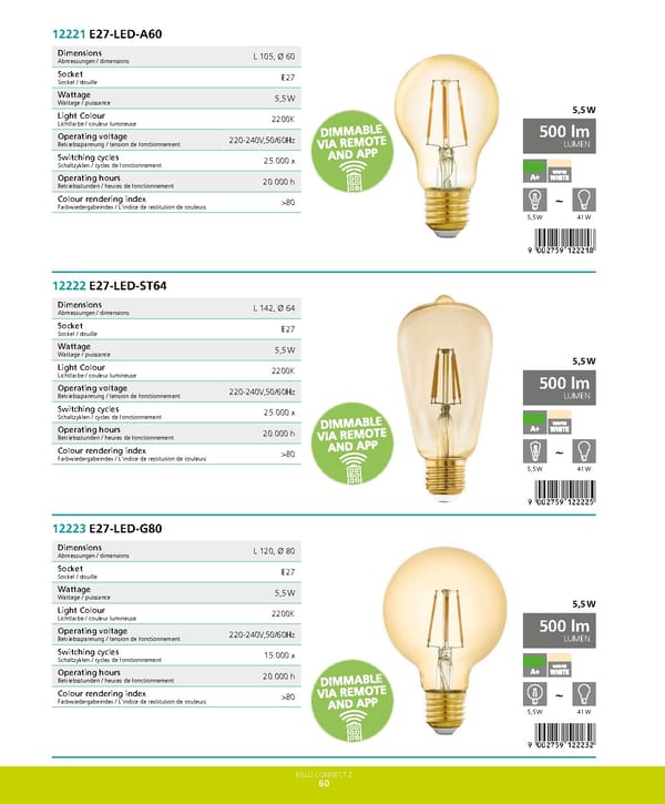 EGLO 2021 2022 Connect Z Folder - Page 62